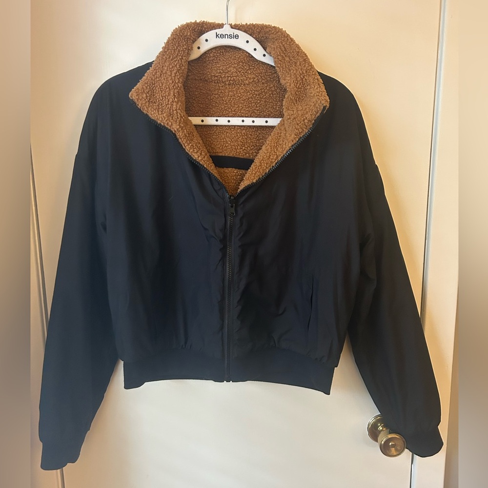 Fabletics Reversible Teddy Jacket In Size Small - image 6